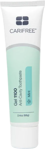 CariFree Gel 1100 mint anti-cavity toothpaste tube