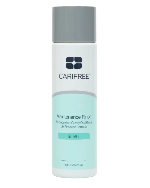 CariFree Maintenance Rinse mint-flavor bottle