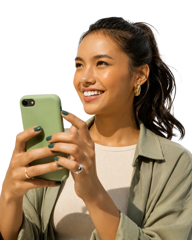 A OneOral member messaging her dentist